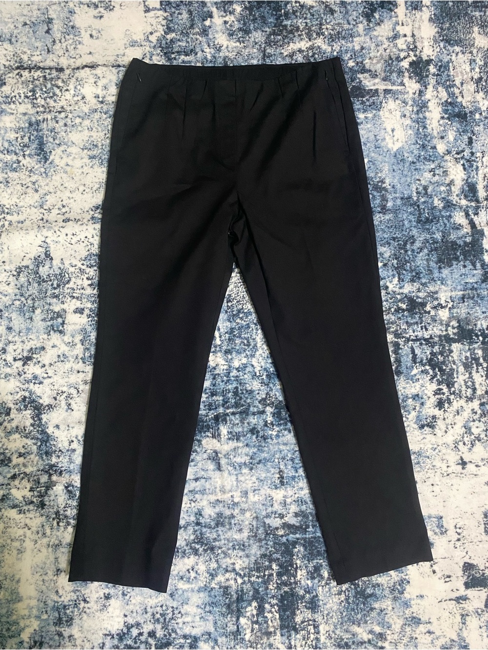 J.Jill Black Dress Pants Women’s 12 Straight Leg Elastic Waist Workwear